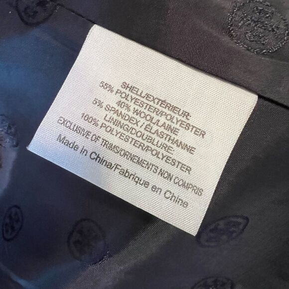 Tory Burch Pierre Navy Blue Double Button Blazer - Picture 7 of 13